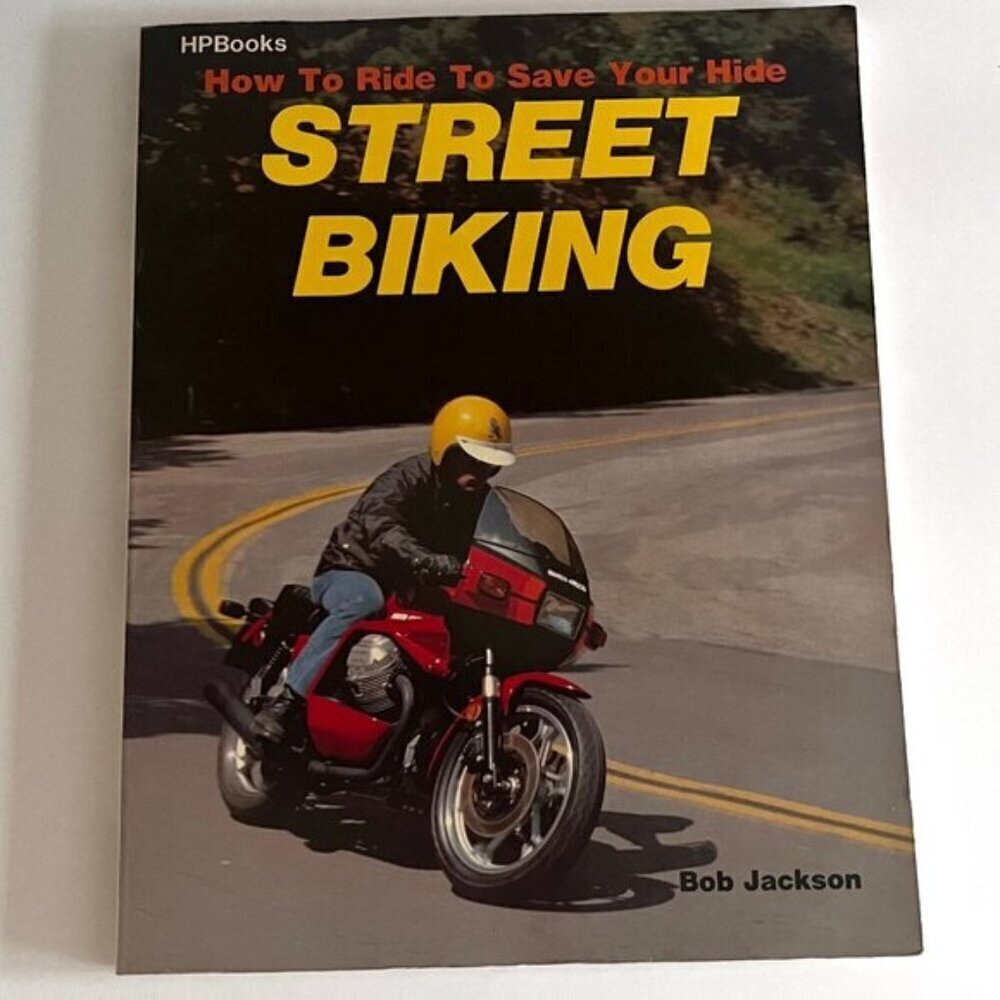 1980 Street Biking Book Vintage Motorcycle Mini Bike HP Auto Bob Jackson Retro